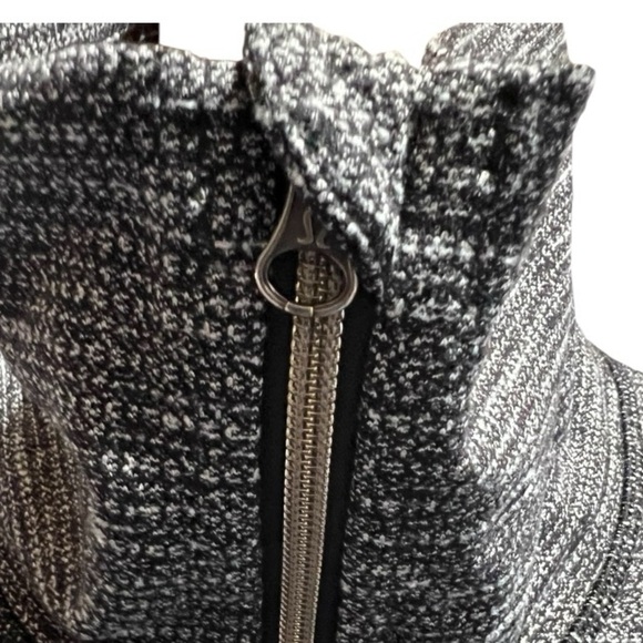 Lululemon Athletica Daily Yoga Black/Gray Coco Pique Jacket Size 8 - Picture 7 of 11